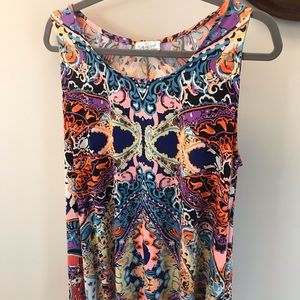 Bright swing dress, could also be worn as a tunic!